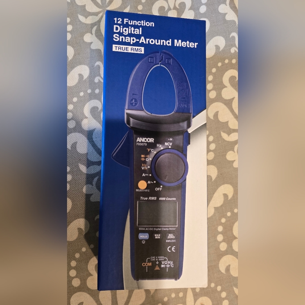 Digital Snap-Around Meter - Black